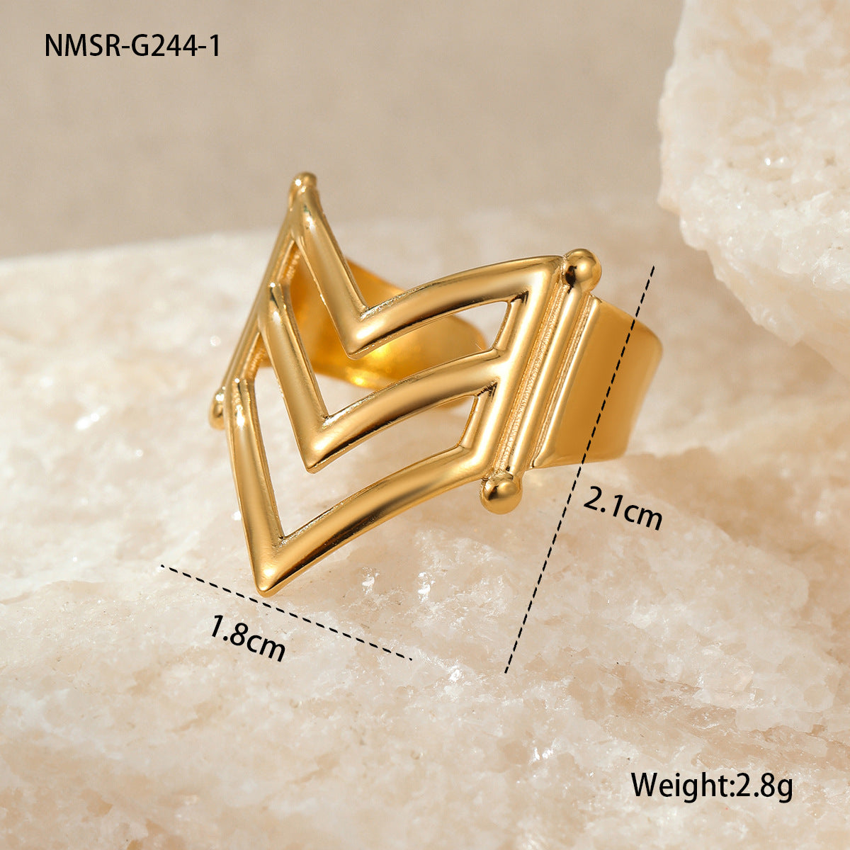 NMSR-G244-1 Pointed Ring