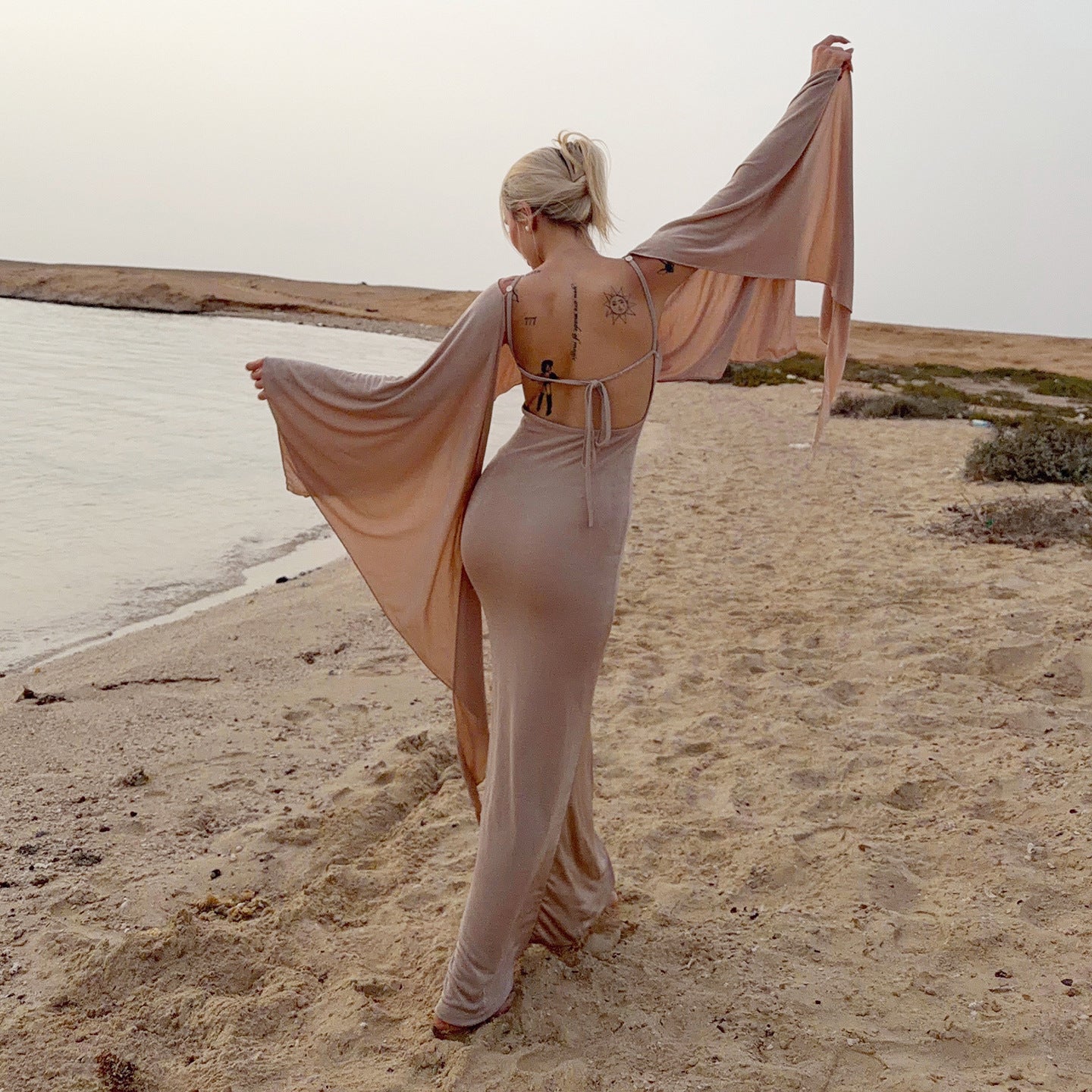 Women's Backless Cami Dress