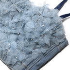 Floral Beaded Sling Vest Slimming Slim Fit with Brassiere Pad Boning Corset Corset Daily Wear Summer Top for Women