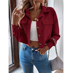 Women's Corduroy Button-Front Jacket