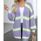 Women's Striped Cardigan