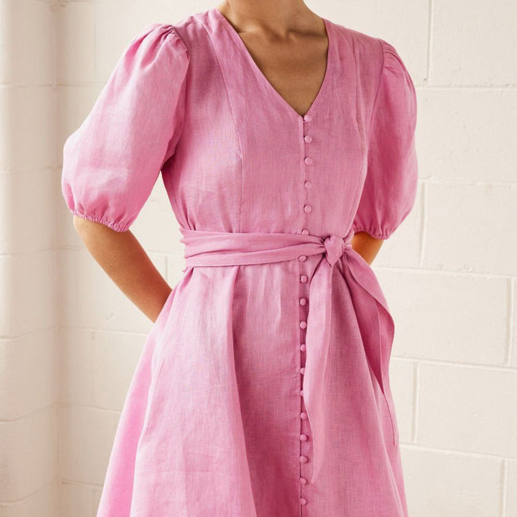 Polo-Collar Tencel Shirt
