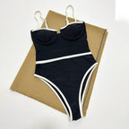 Stitching One-piece Swimwear