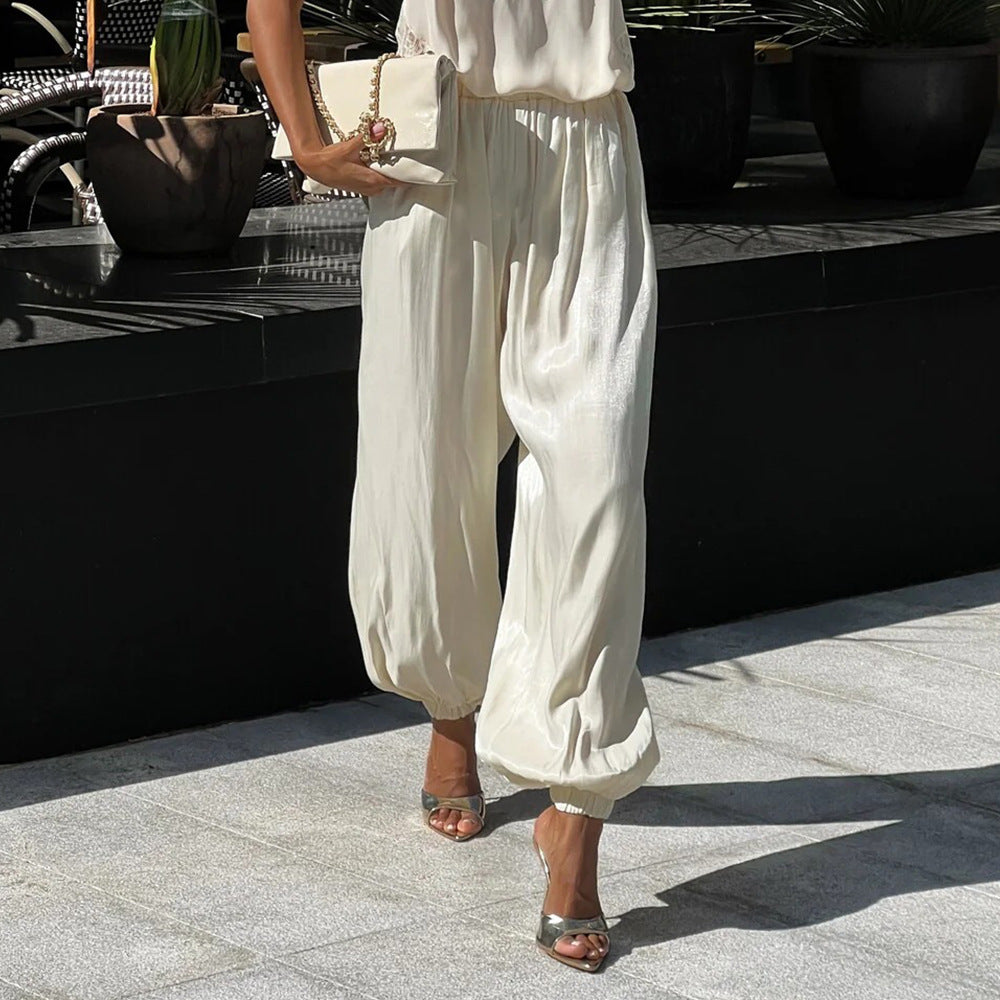 Bloomers Pants Spring Summer Women Street Low Waist Ankle