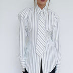 Women Clothing Advanced Sensitive Diligent Striped Shirt