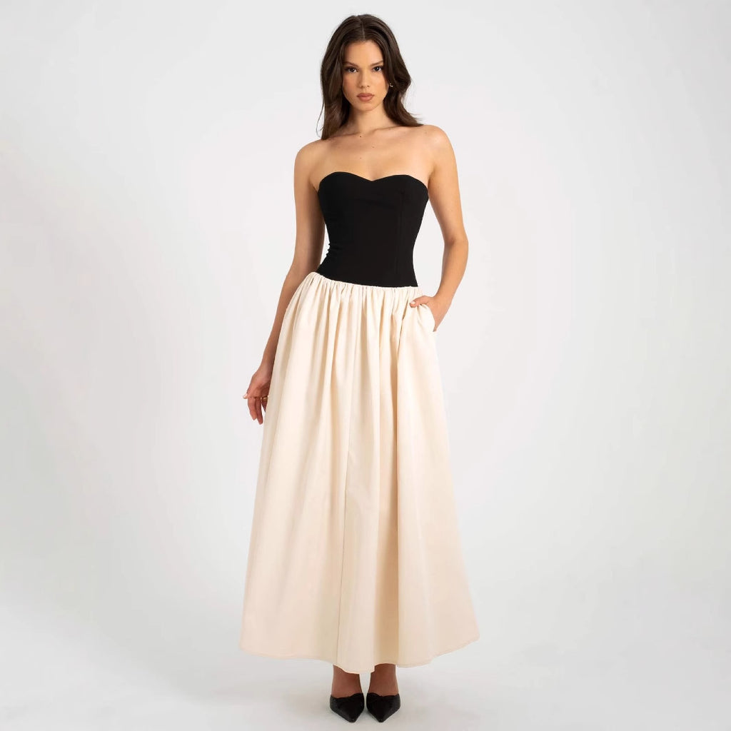 Women's Lace-Trim Midi Dress