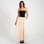 Women's Lace-Trim Midi Dress