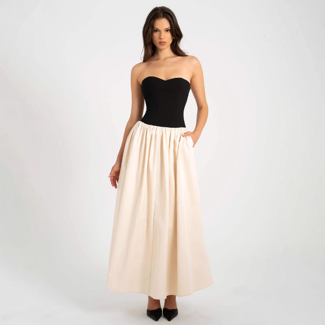 Women's Lace-Trim Midi Dress