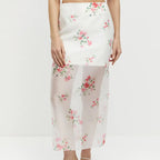 Arrival Digital Printing See Through High Waist