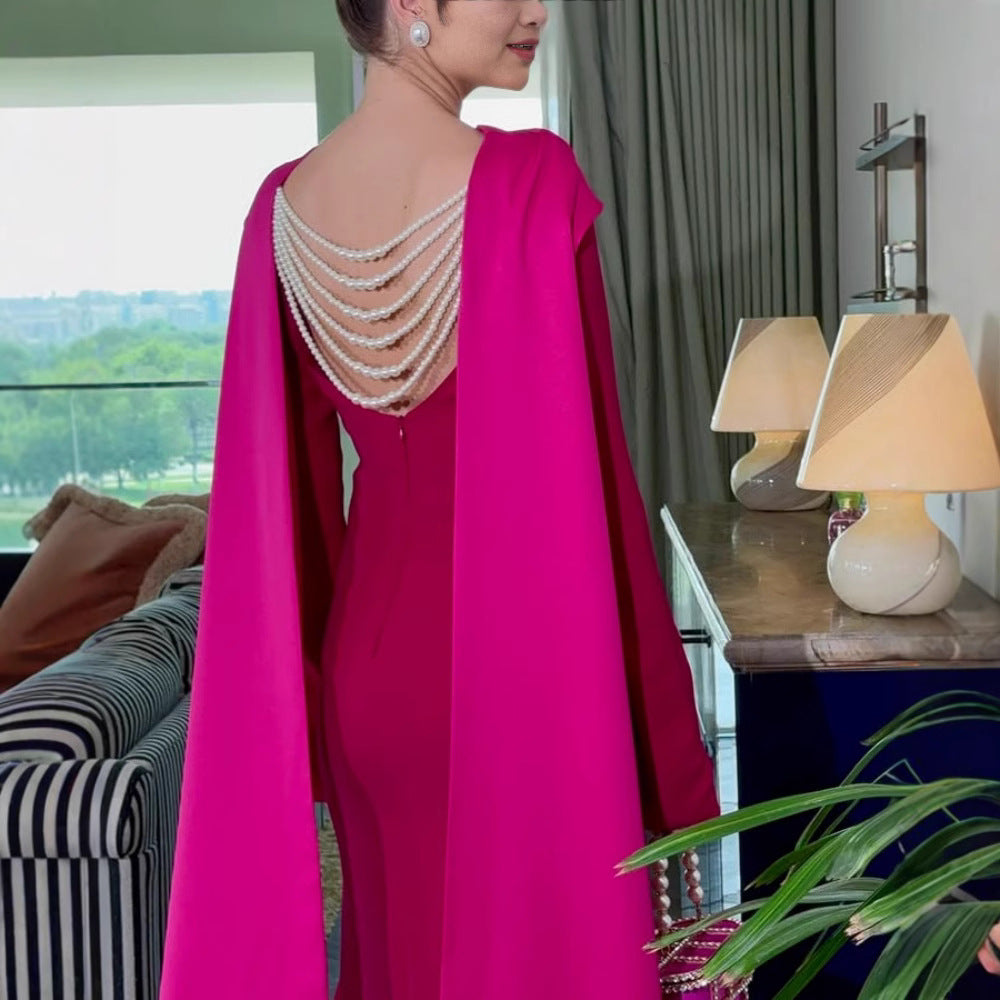 Women's Ribbon Sheath Evening Dress