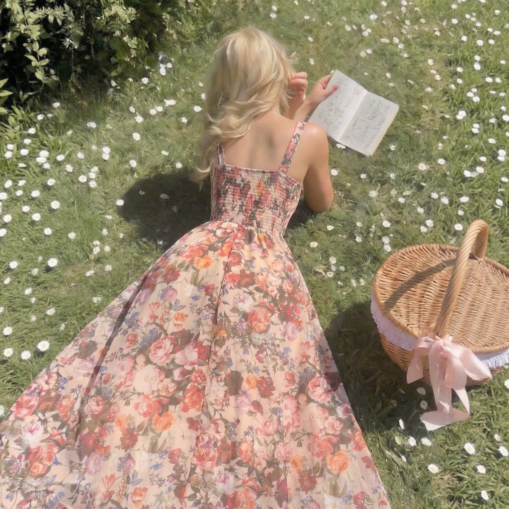 Women's Floral Strapless Dress