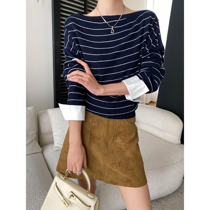 Dark Blue Stripes