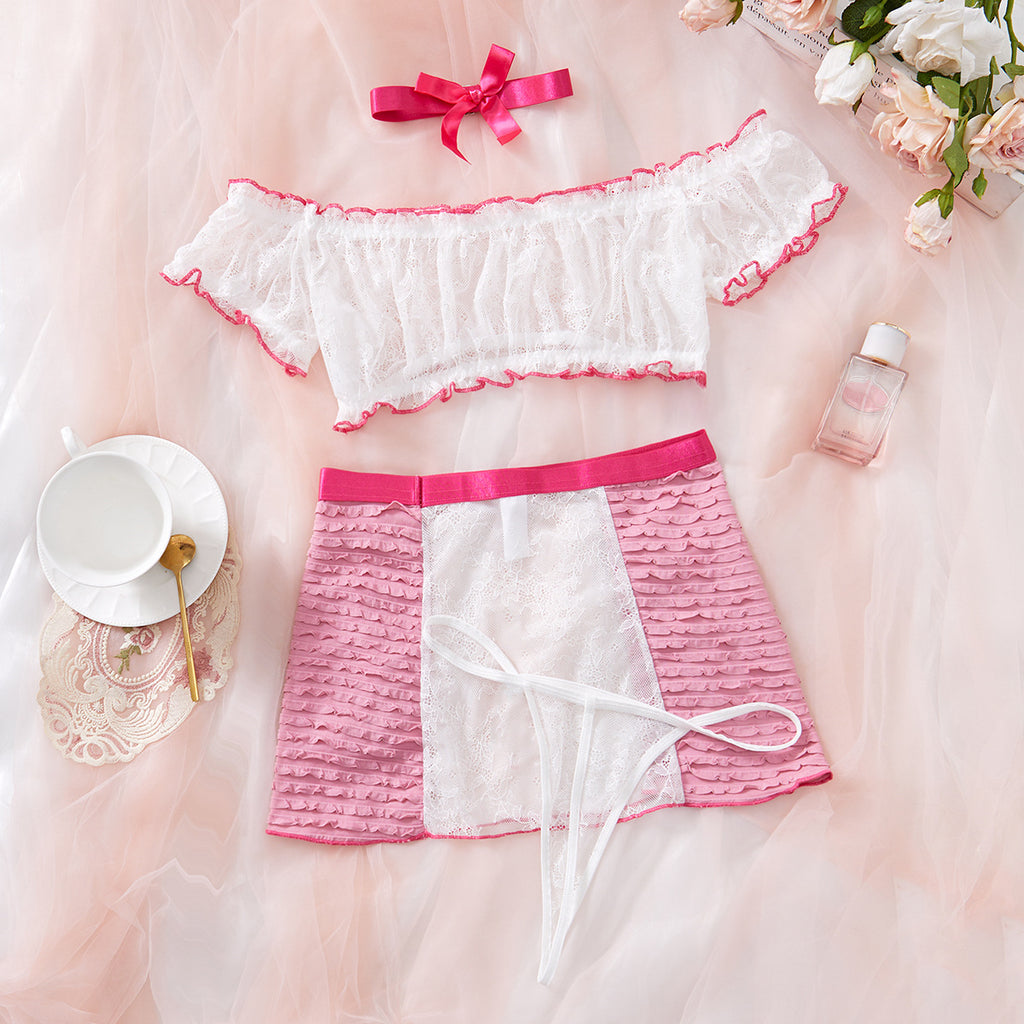 Arrival Sexy Minicoat Lace See through Sexy Thong Home Wear