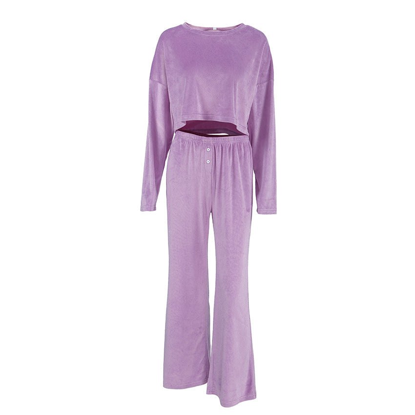 Autumn Velvet Pajamas Lingerie