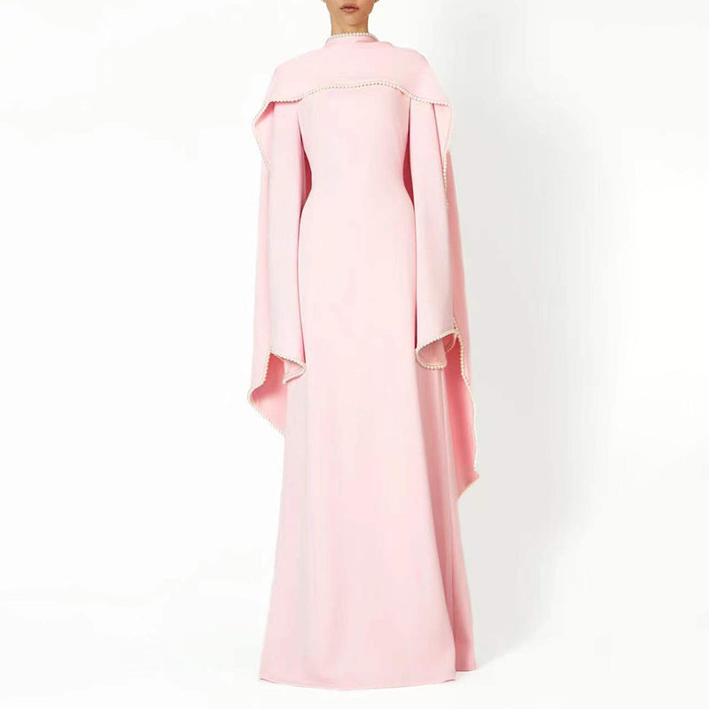 Women's Embellished Long-Sleeve Maxi Dress
