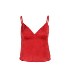 Women's Satin Jacquard V-Neck Camisole