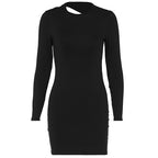 Women's Crew-Neck Backless Bodycon Summer Dress