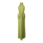 Women's High-Neck Backless Sheath Dress