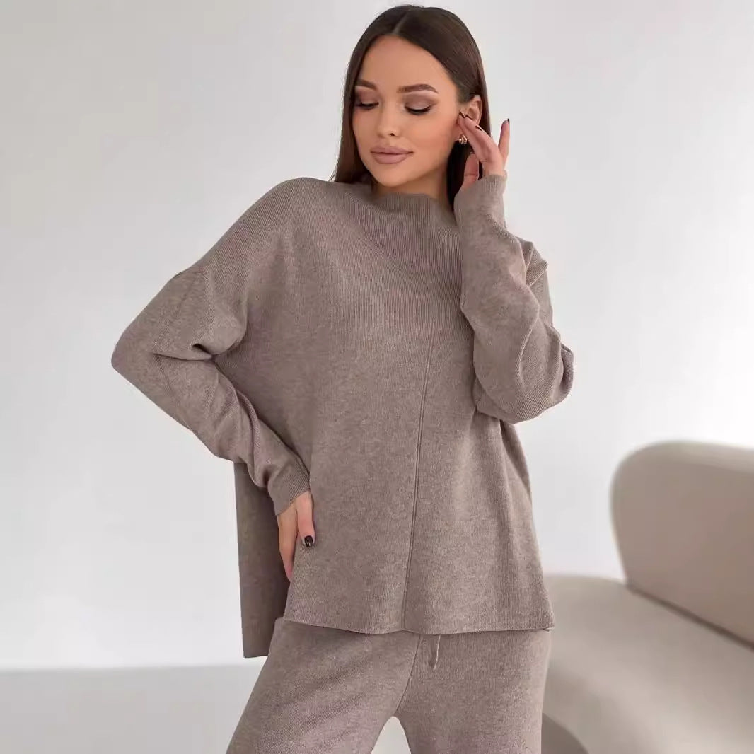 Women's Autumn Winter Russian Long Sleeved Loose Casual Trousers