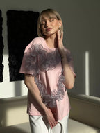 Pink Gray Mesh without Inner Wear