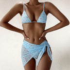 Three Floral Bikini Swimwear