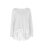 Women's Lace Long-Sleeve Pajama Set