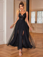 Women's Spaghetti-Strap Tulle Dress