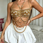 Beaded Bra Bikini Swimwear