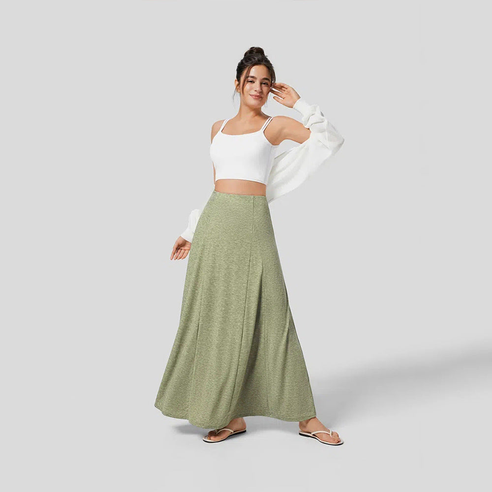 Women’s Casual Knitted Draped Swing Skirt