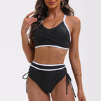 Color Matching Bikini Swimwear
