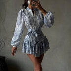 Women's Lace Long Sleeve Dress