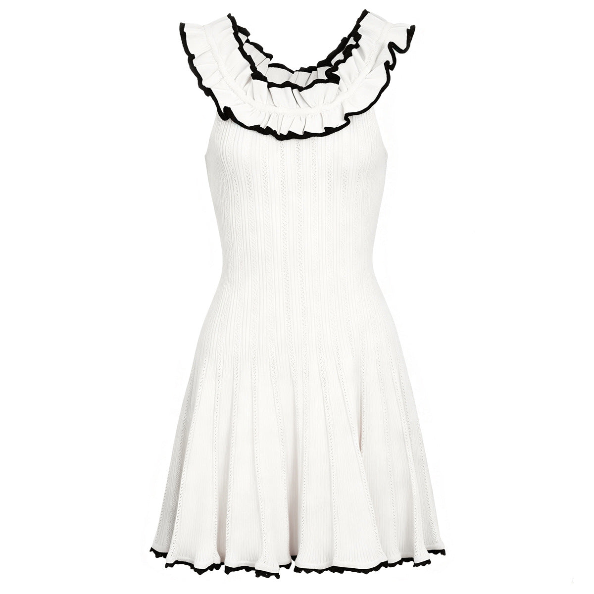 Women's Sleeveless Knit A-Line Mini Dress