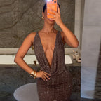 Women's Backless Sheath Dress
