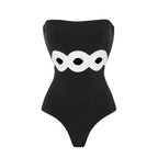Black Tube Top Swimsuit