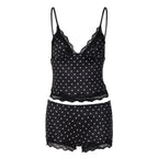 Summer Lace Lace Spaghetti Strap Small Vest Tight Shorts