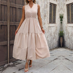 Women's Summer Solid Color Elegant Slim Dress