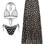 Black White One-piece Swimwear