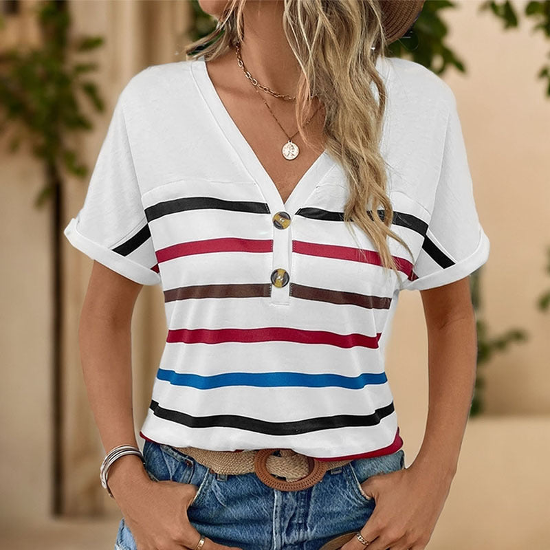 Striped Short Sleeve T-Shirt