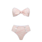 Pink Split Swimsuit