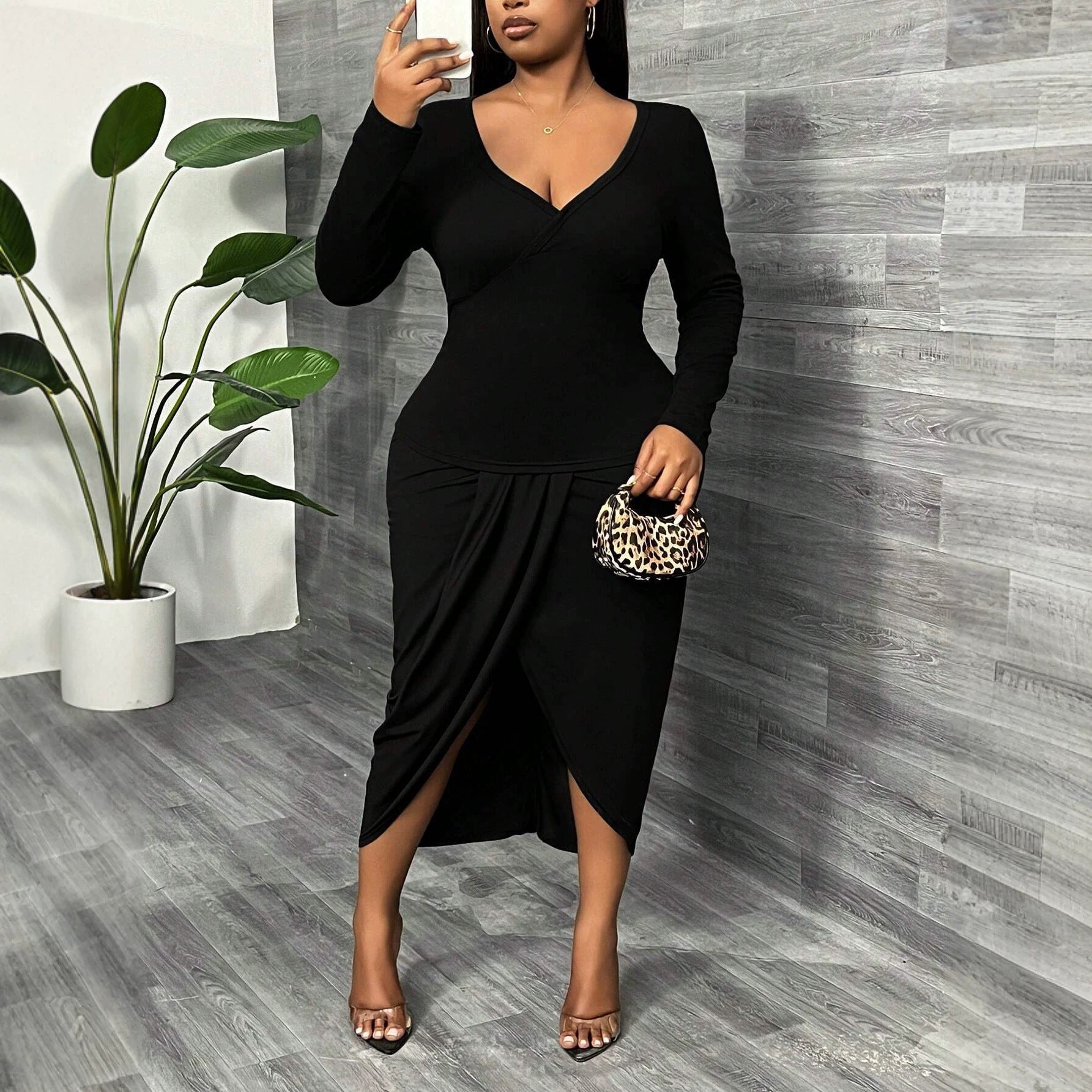 Women's Midi Wrap Dress
