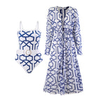 Two Digital One-piece Swimwear