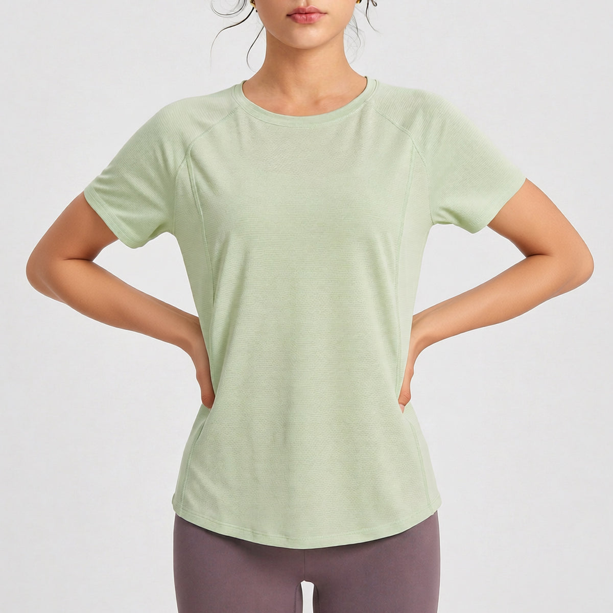 Women's Longline Short-Sleeve Sports Top