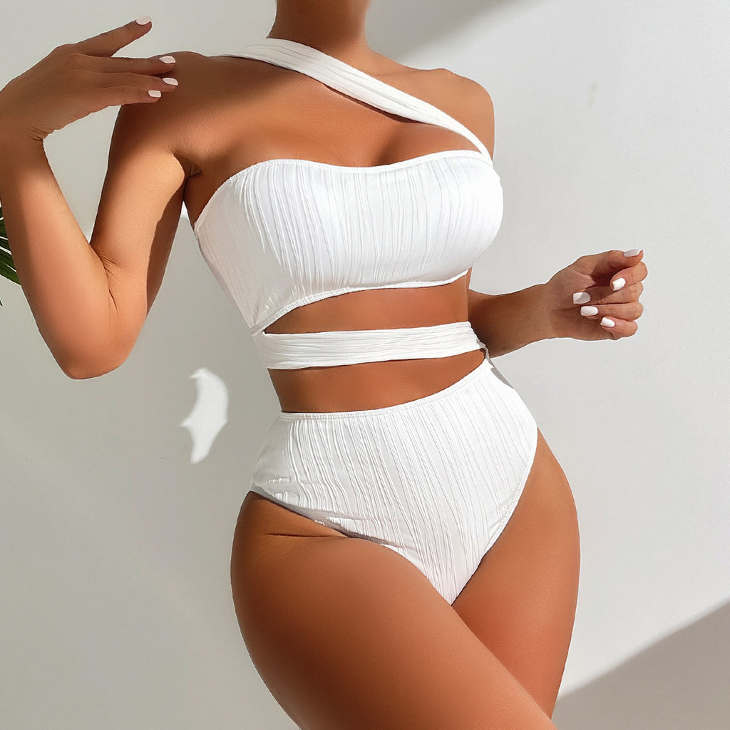 Solid Color One-piece Swimwear