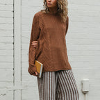 Women Clothing Comfort Casual Autumn Winter Cable Knit