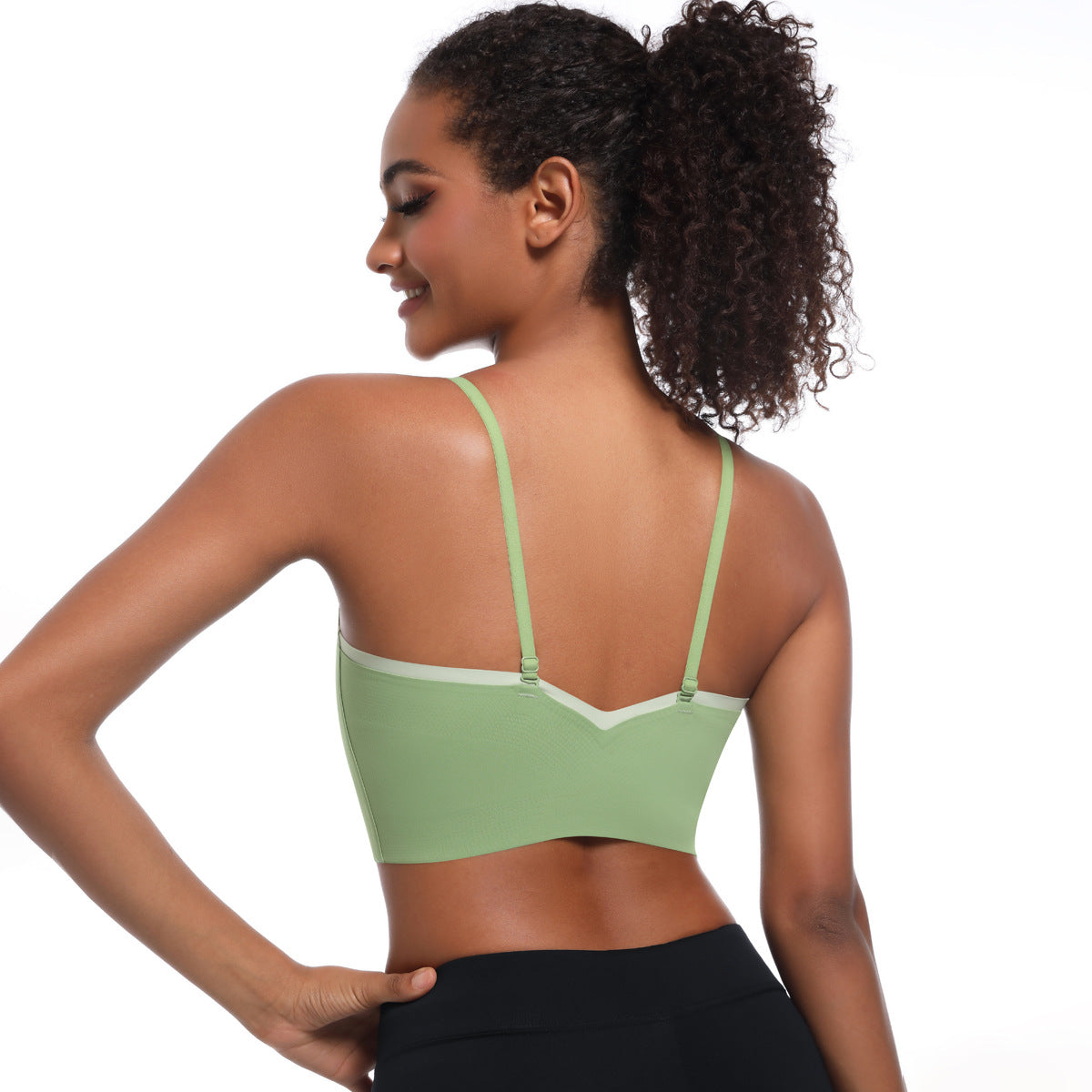 Women's Cross-Strap Push-Up Yoga Bra