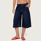Women's Washed Denim Shorts