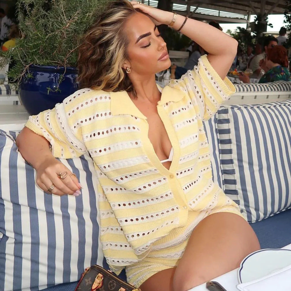 Solid Color One-piece Swimwear