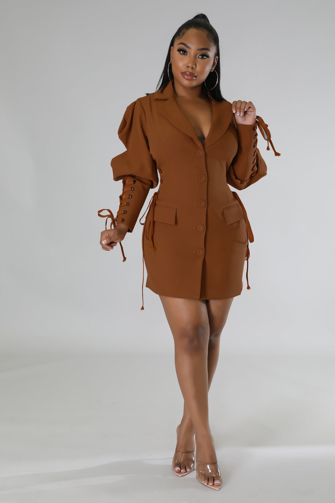 Autumn Winter Tied Dress