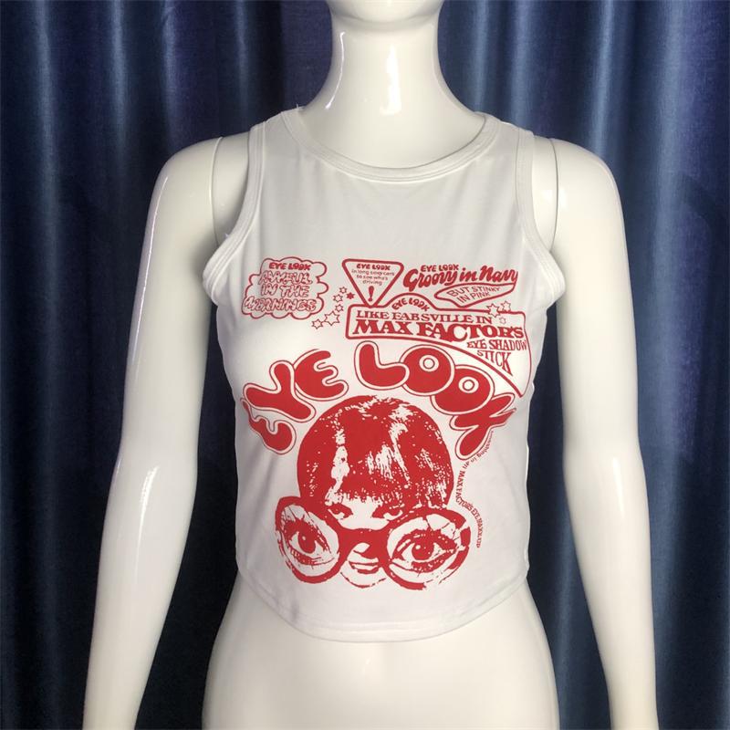 Women's Portrait Graphic Sleeveless Vest