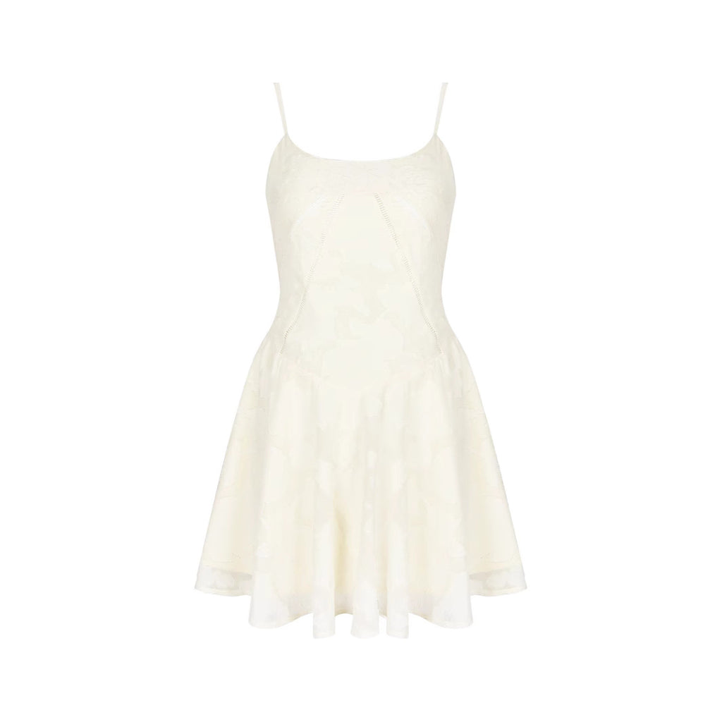 Lace V-Neck Spaghetti-Strap Cocktail Dress